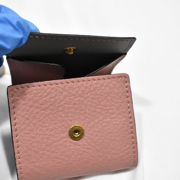 NWT Burberry pink Small Square Leather key chain coin case charm wallet - Picture 12 of 12